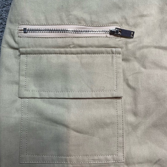 Women's Low Waist Button Bodycon Mini Cargo Skirt with Pocket Size : M - Picture 2 of 4